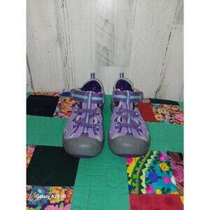 MERRELL Big Kid 'Hydro' Purple & Blue Hiker Sandals Sz US-4M / UK-3.5 / EU-36